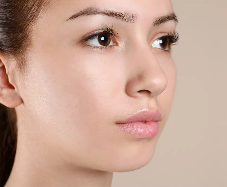 Patient skin after scar treatment