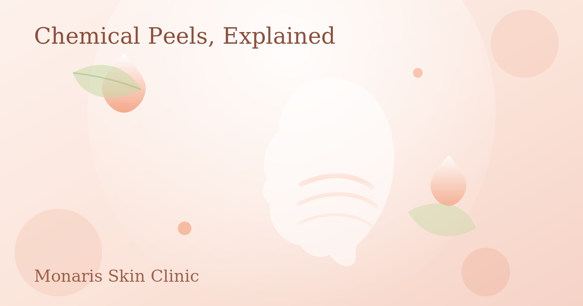 Illustration representing chemical peel skin treatment at Monaris Skin Clinic