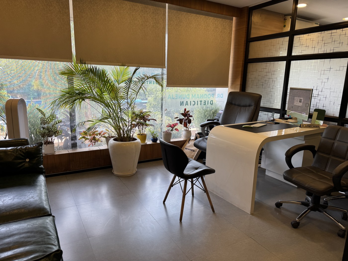Dr. Arihant Surana's consultation room at Monaris Skin Clinic, 1st Floor, E 13, Ring Rd, Defence Colony, New Delhi